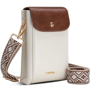 Desn Small Cross Body Bag With Wide Strap, Vegan Leather :3